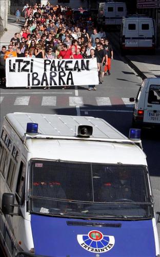 Manifestacin proetarra en Guipzcoa