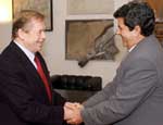 Oswaldo Pay con Vaclav Havel